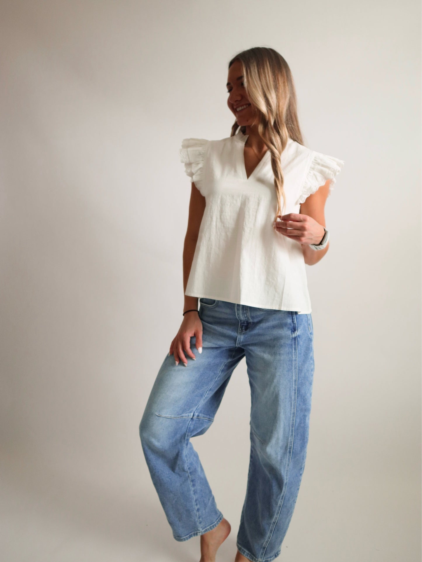 Risen Barrel Jeans